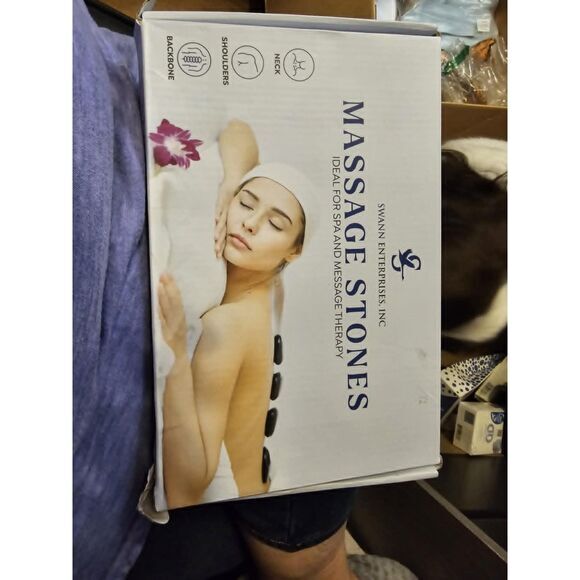 8 Pieces Massage Stone Set Hot Rocks Oval Shaped (4217) - Picture 1 of 6